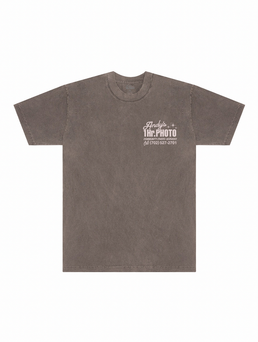 Classic Shop Tee - Brown/Light Pink
